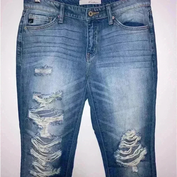 KanCan Distressed Boyfriend Jeans Size 25 - Picture 2 of 10
